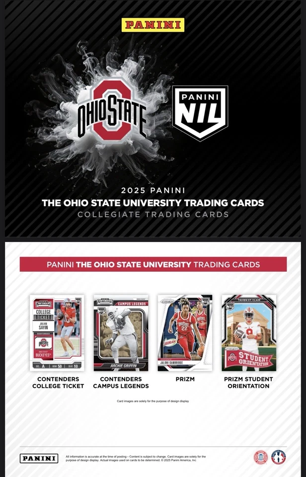 2025 Panini Ohio State Collegiate NIL Sealed Blaster Box Lot Of 4x Boxes - Image 2 of 3