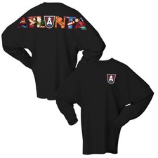 Women's Spirit Jersey Black Atlanta Dream Oversized Preppy City Long Sleeve