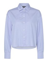 Pcjeona Ls Shirt Wvn Bc, Langarm, GrößE M, Blau, Baumwolle, Damenoberteil
