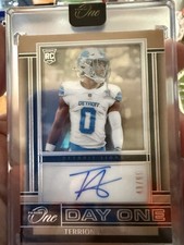 2024 Panini One Day One Autograph Rookie Terrion Arnold Detroit Lions #140 /199