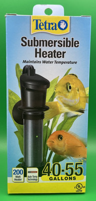 Tetra HT55 Submersible Heater Electronic Thermostat 200 Watt 40-55 Gallon