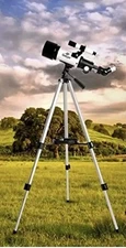 Telescope 70mm Aperture 400mm Altazimuth Mount Astronomical Refracting Carry Bag