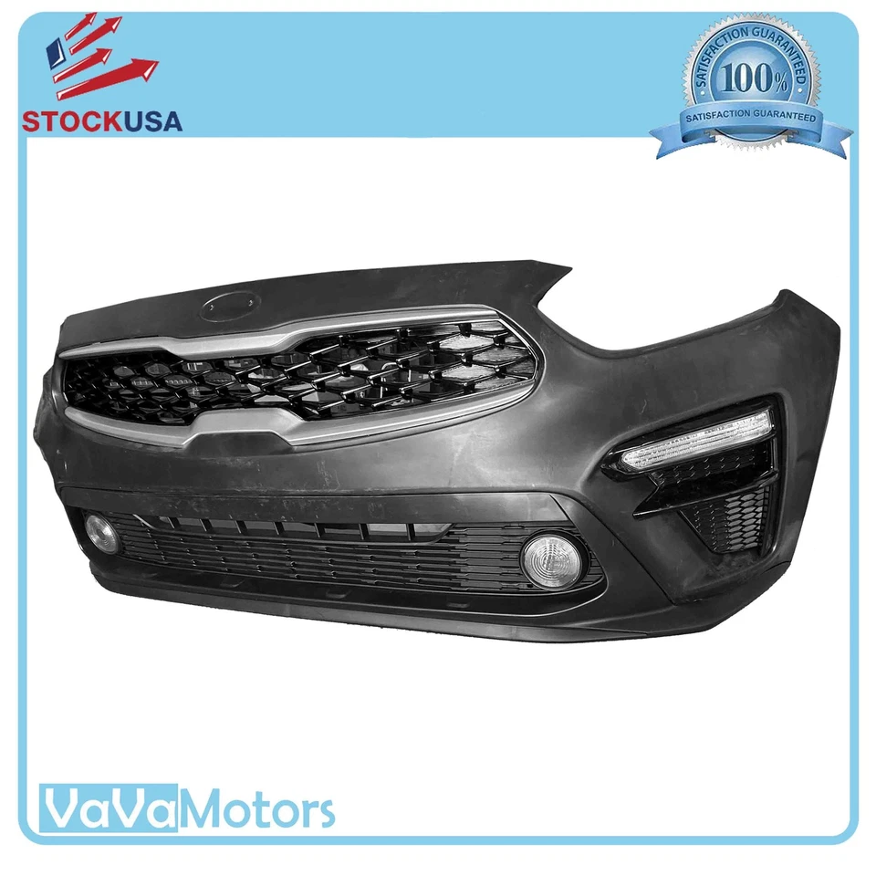 For 2019 2020 2021 Kia Forte Front Bumper Cover Grill Fog Signal Light Assembly - Image 2 of 3