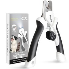 TwoEar Dog Nail Clippers with Light, Dog Nail Trimmers with Quick Sensor & Sa...