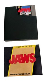 Jaws (Nintendo NES, 1987) CIB Complete In Box With Manual - Authentic 