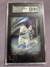 2019 Bowman Platinum Vladimir Guerrero Jr Platinum Presence RC /50 SGC 9