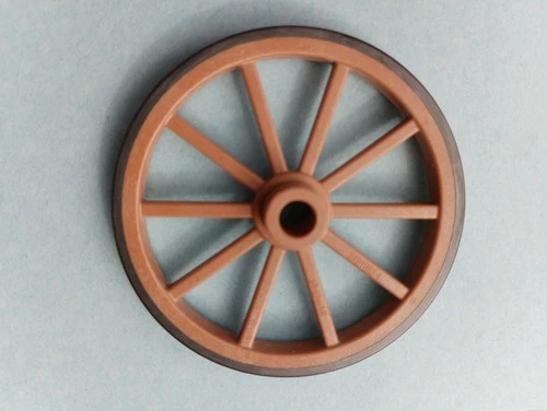 Playmobil Western - @ Brown D55x5 Rear Wheel for Stagecoach, Trolley, Gun