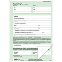 "Sigel Vordruck \"Kaufvertrag Allgemein\", A4, Sd, 2-Fach 25 Bis 500 Stk Spare 18%"