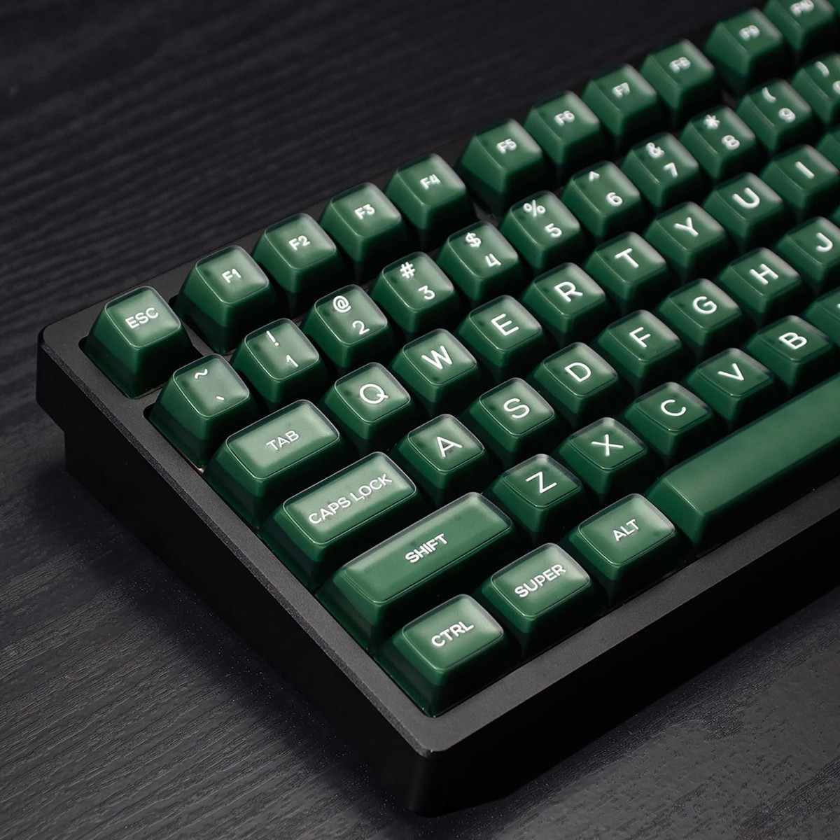 SP SA Green Screen Keycap Set キーキャップ 142 Keys PBT Doubleshot SA Keycaps Dark Green Translucent Set | eBay