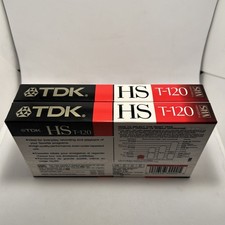 TDK T-120HS High Standard VHS Video Tapes NEW SEALED 