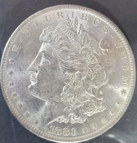 1883 O Morgan Silver Dollar $1 Brilliant Uncirculated BU.  Nice Coin! Melt Start