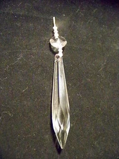 12 -  3 1/2 " AAA  ANTIQUE STYLE CRYSTAL SPEAR CHANDELIER PRISM PARTS  U-DROP b 