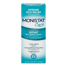 Monistat Care Instant Itch Relief Cream, Maximum Strength 1 OZ Cools relieves..+