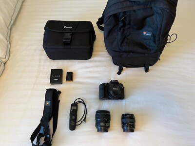 Canon EOS 7D 18.0 MP Digital SLR Camera, EF 85mm f/1.8 USM, EF 50mm f/1.8 + More