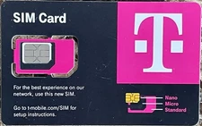 T-Mobile Triple SIM Card R15 3-In-1 Nano Micro 5G 4G LTE