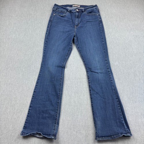 Levis 725 Jeans Damen 31X30 Blau Denim High Rise Bootcut Stretch Western Rodeo
