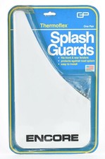 Vintage NOS Thermoflex Splash Guards One Pair Encore White USA Made H22