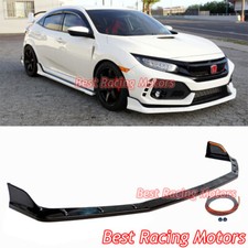 For 2017-2021 Honda Civic Type-r Fk8 Mu Style Front Bumper Lip Abs
