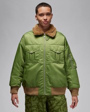 Jordan Renegade Jacket Women's Full Zip Fb5088-340 Olive/brown Kelp Size Small