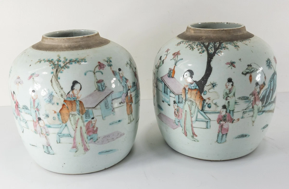 陶瓷多色1850-1899 中国古董花瓶| eBay