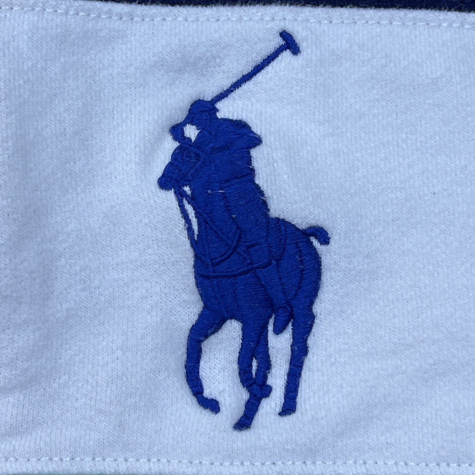 Polo Ralph Lauren bambino felpa con cappuccio e zip 3T Big Pony verde navy felpa a righe