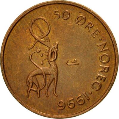 Norway 50 Øre - Harald V Coin KM460 1996 - 2011 | eBay