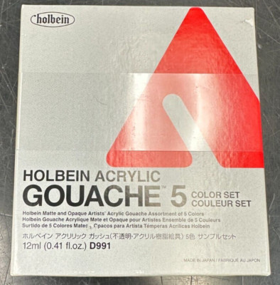 HOLBEIN ACRYLIC GOUACHE 5 COLOR SET 12ML D991