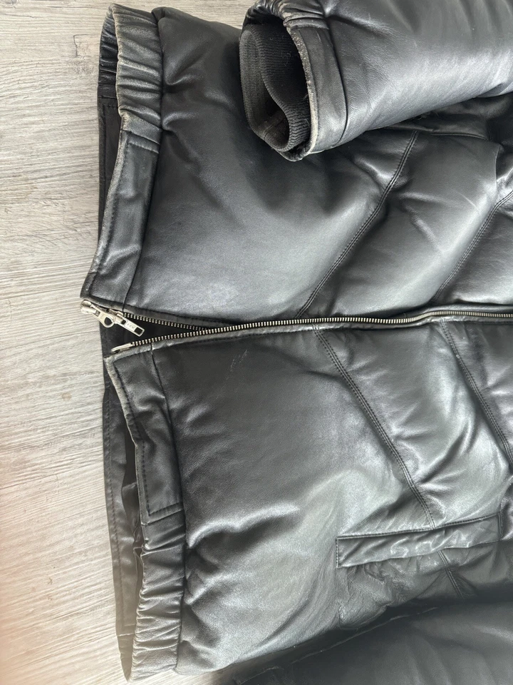 Supreme Leather Down Jacket *read* - Image 4 of 4