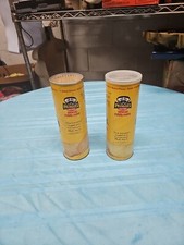 2 Vintage 1970's Pringles Newfangled Extra Flavor Rippled Potato Chips Can Rare