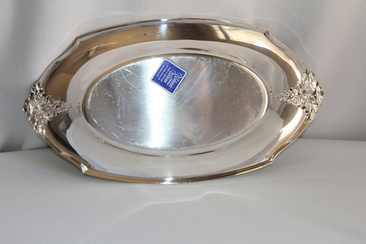 Vintage Webster Wilcox International Silver Co. Silver Plate Oval