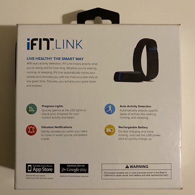 iFit Link Wireless Activity Tracker Black Model IFLINK115