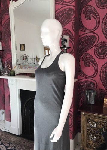 Splendid Racerback Jersey Grey Maxi Dress - Size S EU 34/36 UK 8/10 - Picture 7 of 12