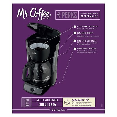 [ミスターコーヒー] Mr. Coffee コーヒーメーカー 12カップ CG13 12-Cup Switch Coffeemaker (ブラック) Mr. Coffee CG13 12 Cup Switch Coffeemaker - Black for sale online