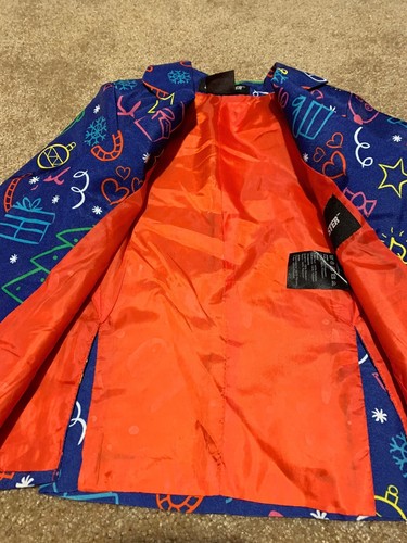 Boys' Blue Ugly Holiday Snowman 3-Pc Suit, Size Small 4/6, New With Tags - Picture 6 of 12