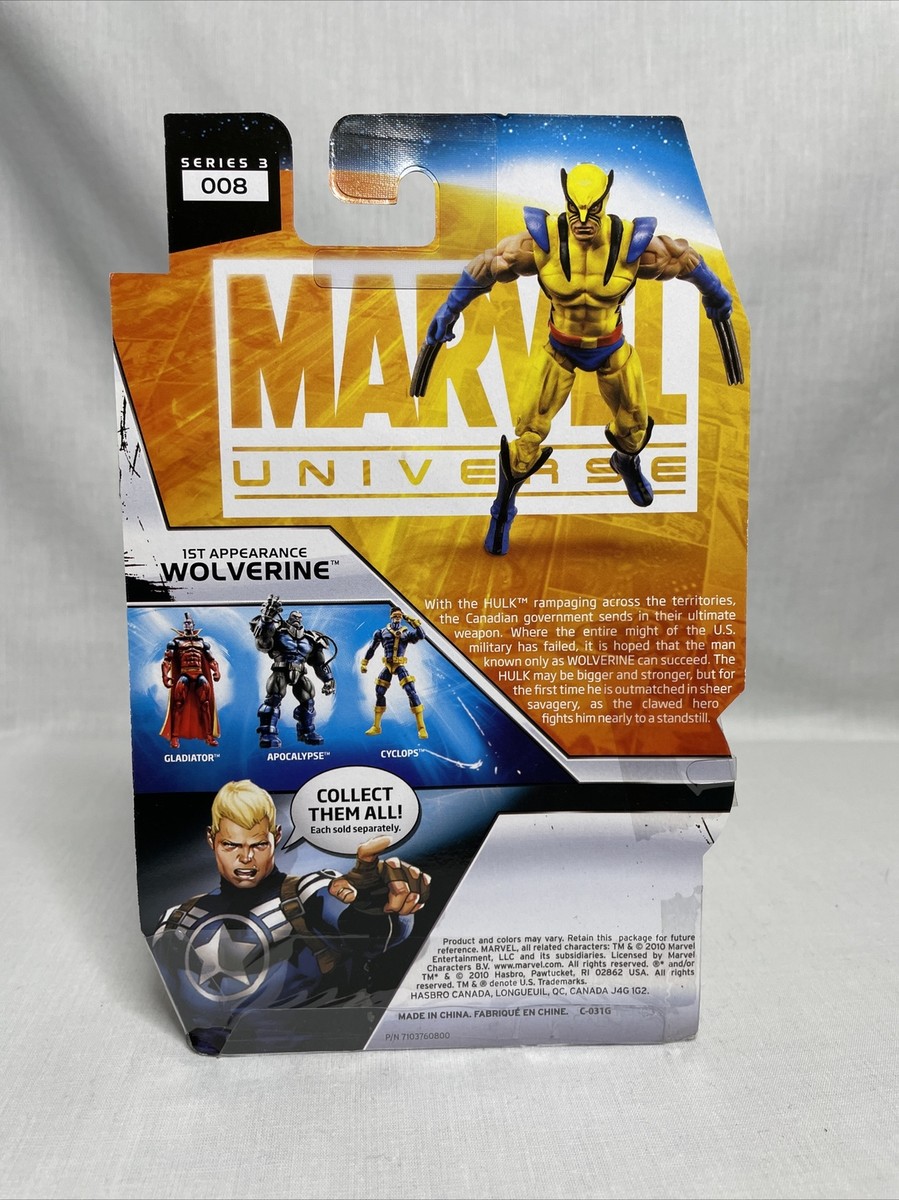 Marvel Universe Hasbro - Wolverine #3-008 - Première Apparence - Neuf