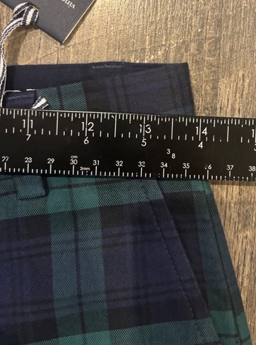 Vineyard Vines Boy's Breaker Blue Green Plaid Preppy Easter Pants Size 14 NWT - Picture 5 of 6