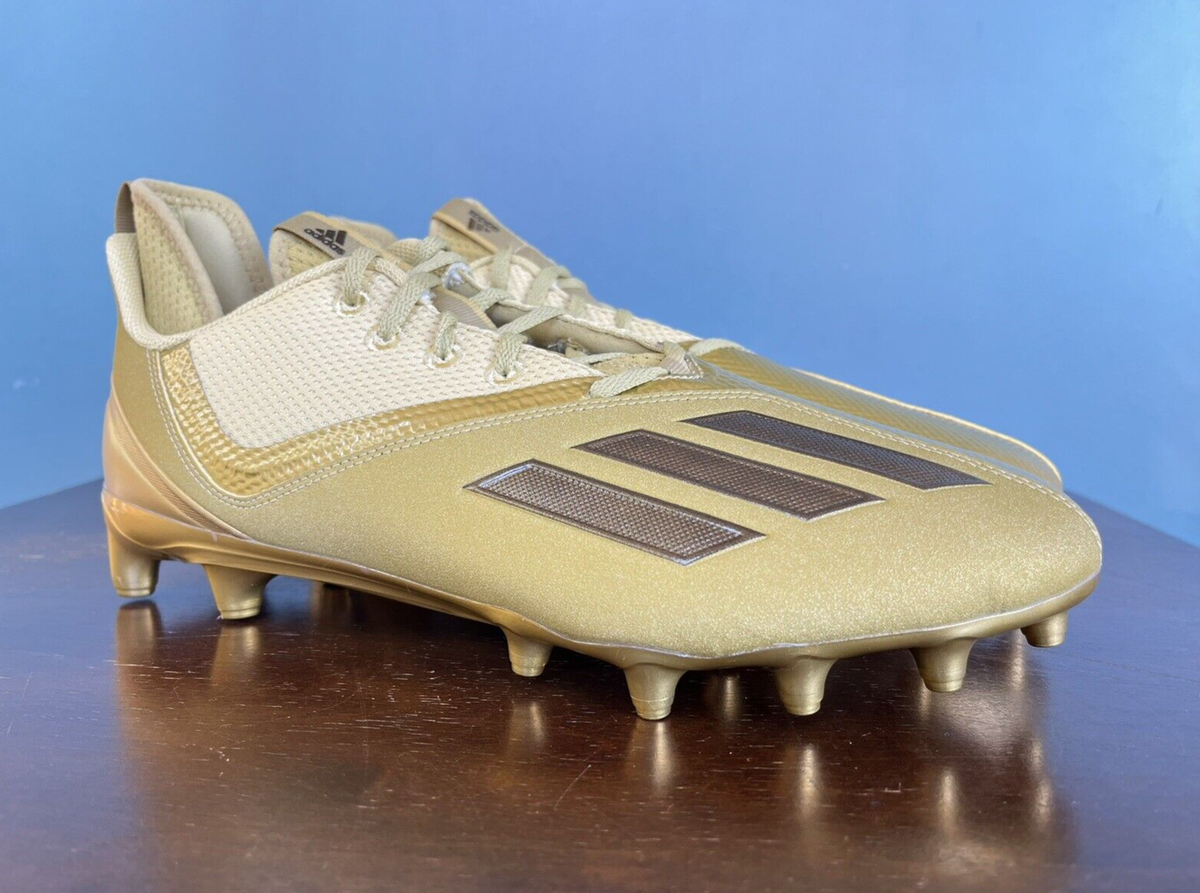 Adidas Adizero Scorch Football Cleats Shoes Gold Black Men’s Size 13 GZ0412 NEW Adidas Adizero Scorch Gold/Black Football Cleats Men main image 2