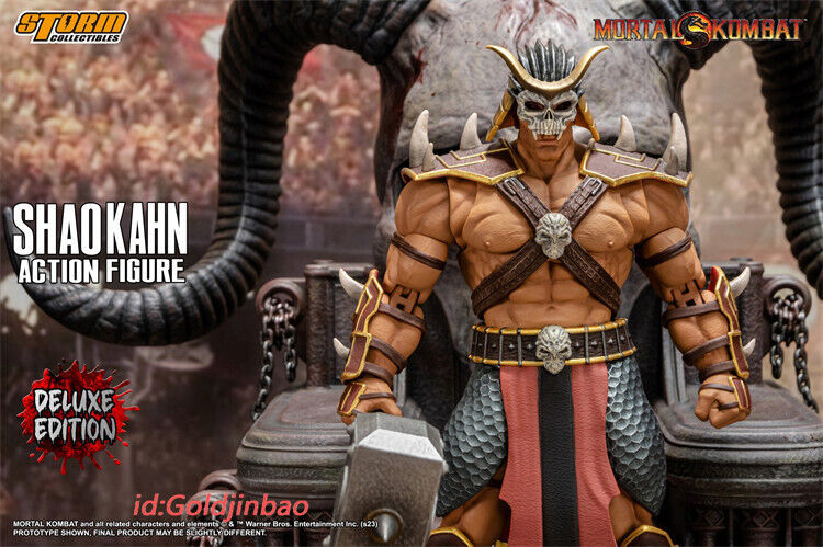 1/12 Storm Collectibles Mortal Kombat Shao Kahn Game Action Figure Movable  Joint Garage Kit Doll