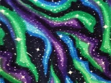 Fleece Printed Antipill Winter Fabric MILKYWAY GALAXY / 58" Wide / SBY