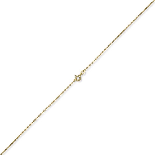 1,2mm Veneciana Redondo De 750 Oro Amarillo Collar 42cm - Imagen 2 de 2