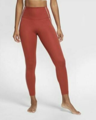 Nike Yoga Womens Pant 7/8 Training Tights Firewood Orange Size XL  CU5360-895 New 194272645448 | eBay