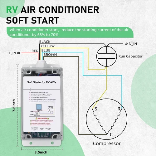 Soft Start For RV Air Conditioner With a Small Generator RV A/C Starter Unit - Picture 12 of 14