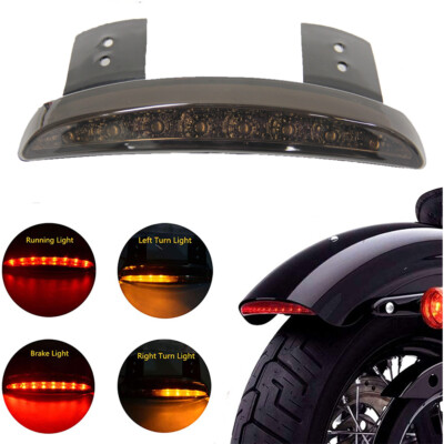 スポーツスター XL1200X　テールライト Smoke Black Motorcycle LED Fender Brake Tail Light For Harley