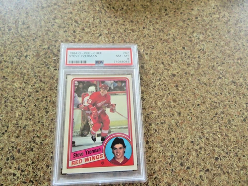 1984-85 OPC O PEE CHEE #67 Steve Yzerman HOF Rookie PSA 8 NM-MINT Red Wings* RC