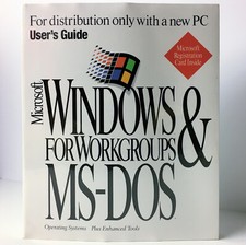 Sealed Microsoft Windows for Workgroups MS-DOS User's Guide 1994