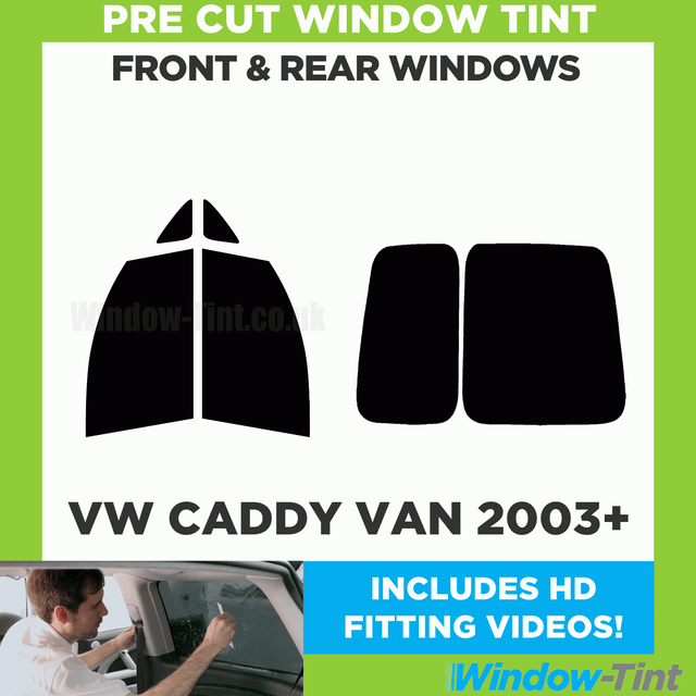 For VW Caddy Van 2003+ Full Pre Cut Window Tint Kit Front & Rear Tinting Film For VW Caddy Van 2003+ Full Pre Cut Window Tint Kit Front & Rear Tinting Film