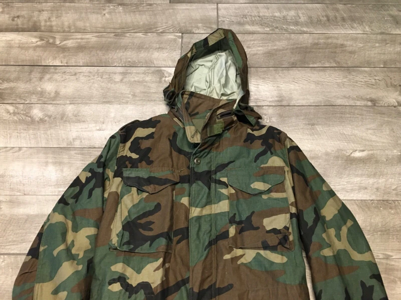 unknown cold weather field uniform camo vtg jacket