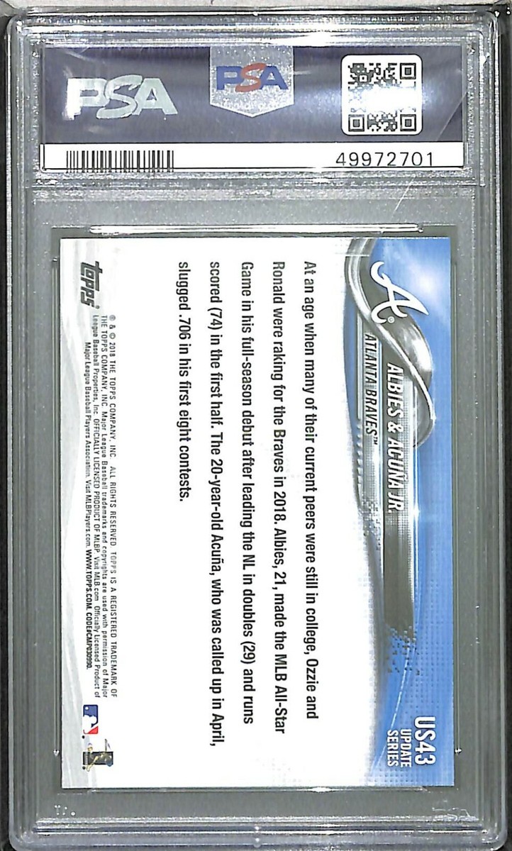 2018 Topps Update Future is Bright US43 Ozzie Albies and