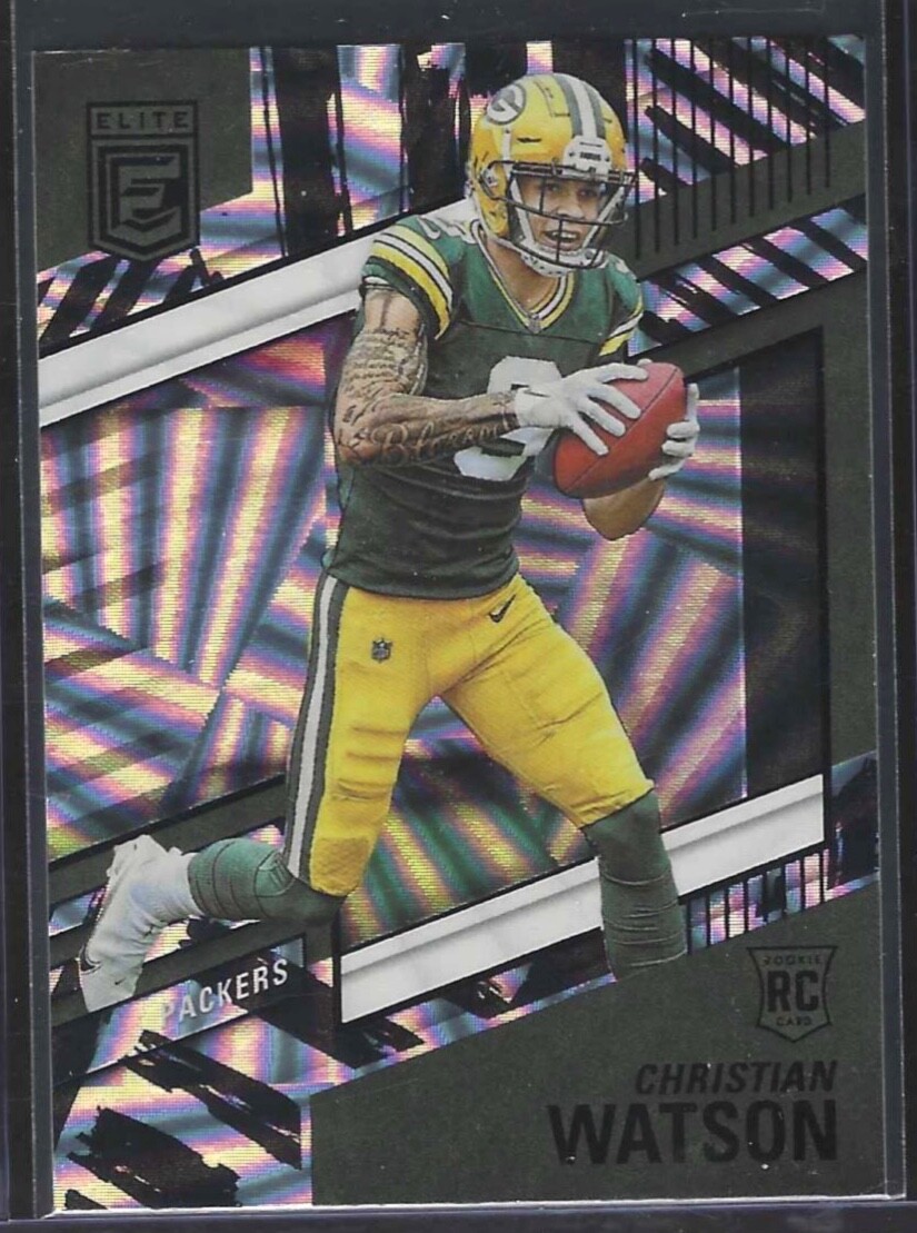 CHRISTIAN WATSON 2022 PANINI DONRUSS ELITE RAZZLE DAZZLE SSP CASE HIT RC #152