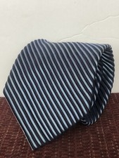 Romario Manzini Navy Striped Tie